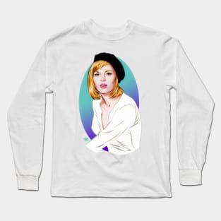 Faye Dunaway - An illustration by Paul Cemmick Long Sleeve T-Shirt
